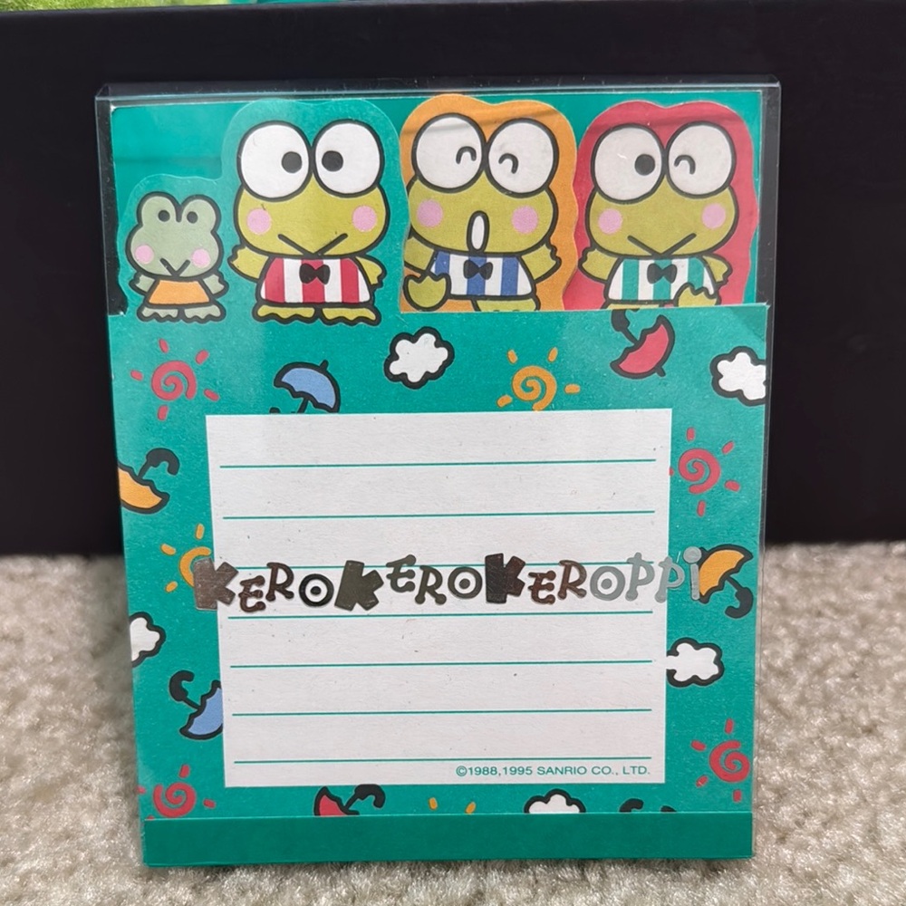 Vintage 1995 Sanrio KERO KERO KEROPPI Notepad